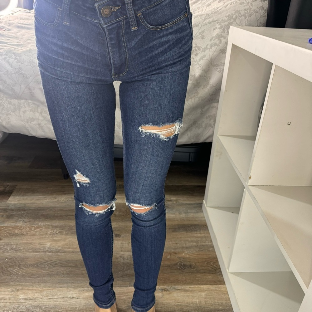 Jeans , Dark Blue Denim ! Hollister skinny stretch and a few other good brands